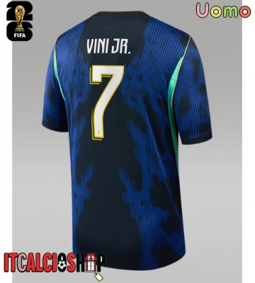 Brasile Vinicius Junior #7 Seconda Maglia Mondiali 2026 Manica Corta Brasile Vinicius Junior #7 Seconda Maglia Mondiali 2026 Manica Corta